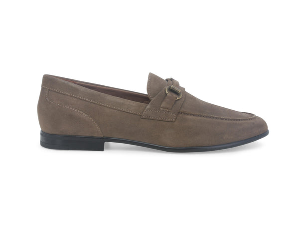 Melluso Mocassino Uomo con Morsetto Tomaia Camoscio Taupe Beige U55361-233737